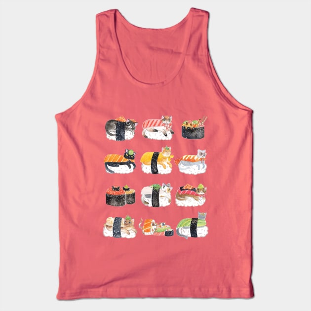 Sushi Cats Tank Top by jessthechen